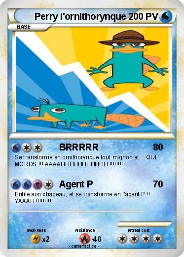 Pokemon Perry l'ornithorynque