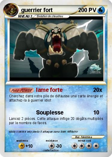 Pokemon guerrier fort