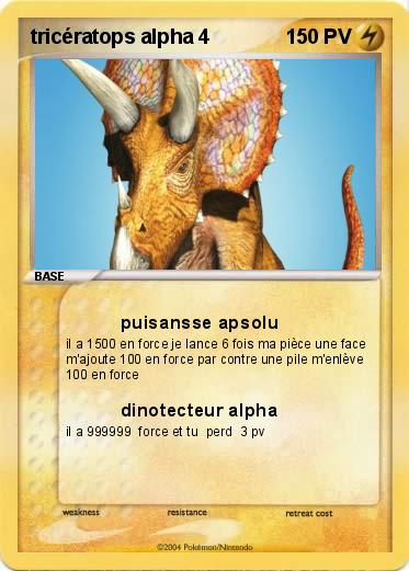Pokemon tricératops alpha 4