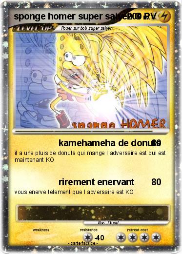Pokemon sponge homer super saiyen 3