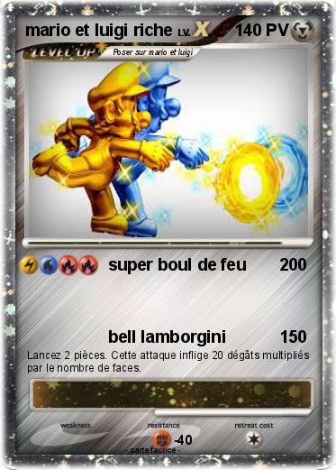 Pokemon mario et luigi riche