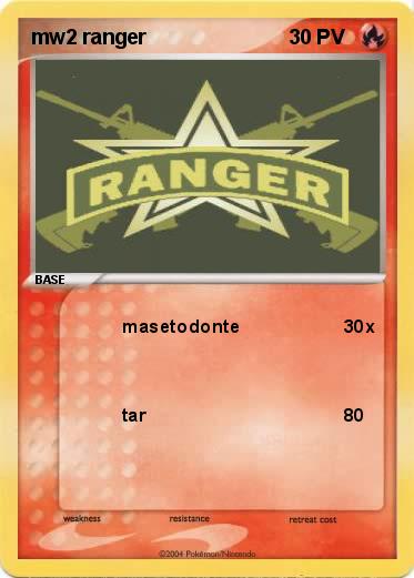 Pokemon mw2 ranger 