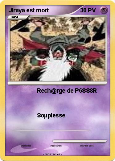 Pokemon Jiraya est mort