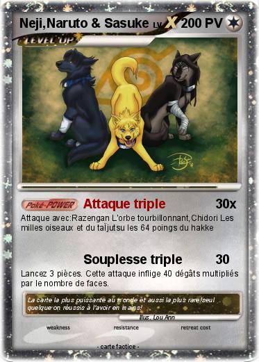 Pokemon Neji,Naruto & Sasuke