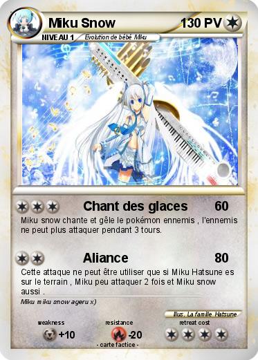 Pokemon Miku Snow
