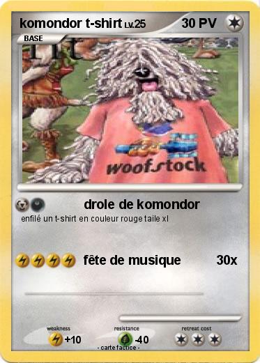 Pokemon komondor t-shirt