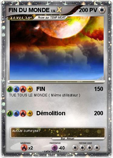 Pokemon FIN DU MONDE