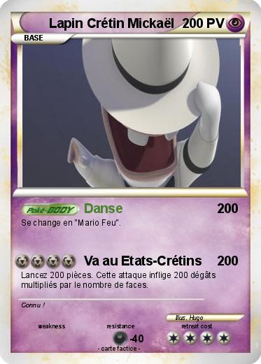 Pokemon Lapin Crétin Mickaël