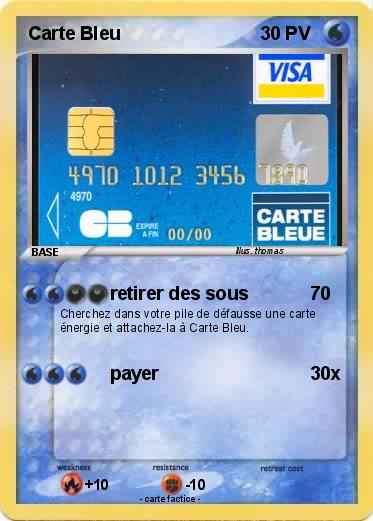 Pokemon Carte Bleu