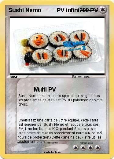 Pokemon Sushi Nemo          PV infini----------