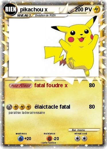 Pokemon pikachou x
