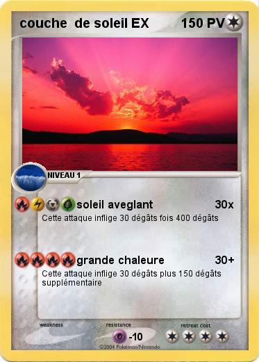 Pokemon couche  de soleil EX