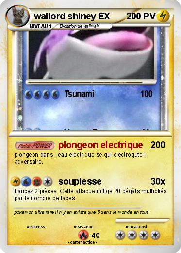 Pokemon wailord shiney EX