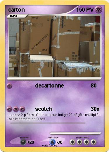 Pokemon carton