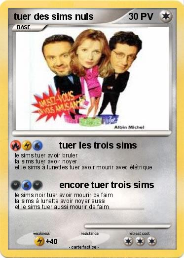 Pokemon tuer des sims nuls