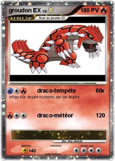 Pokemon groudon EX