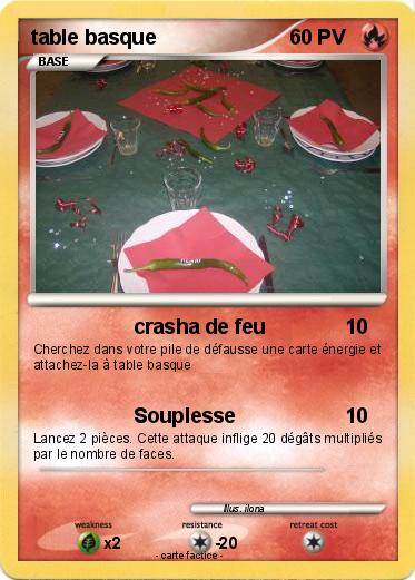 Pokemon table basque