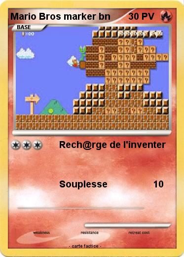 Pokemon Mario Bros marker bn