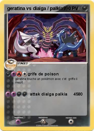 Pokemon geratina vs dialga / palkia9 