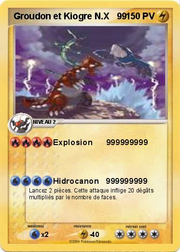 Pokemon Groudon et Kiogre N.X   99