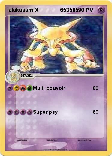 Pokemon alakasam X              653565