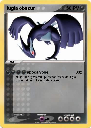Pokemon lugia obscur 