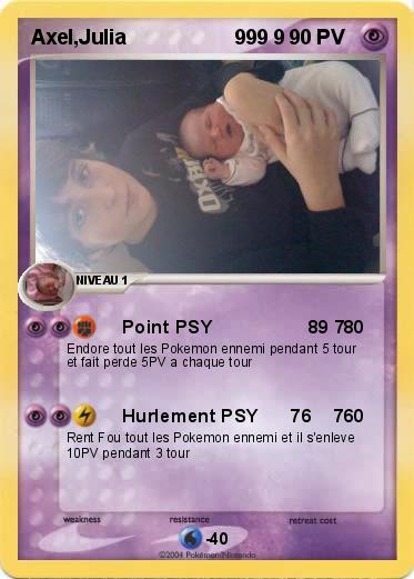 Pokemon Axel,Julia                   999 9