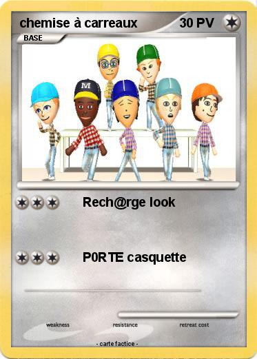 Pokemon chemise à carreaux