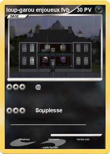 Pokemon loup-garou enjoueux fvb