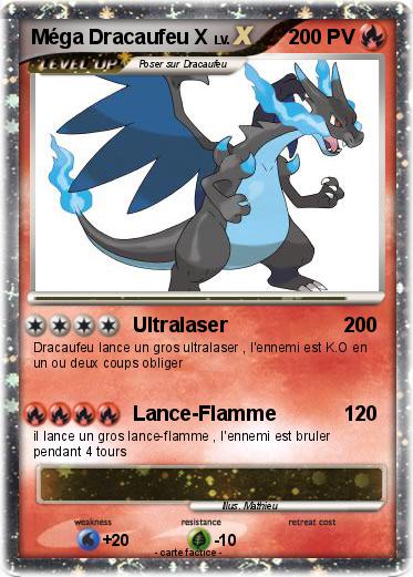 Pokemon Méga Dracaufeu X