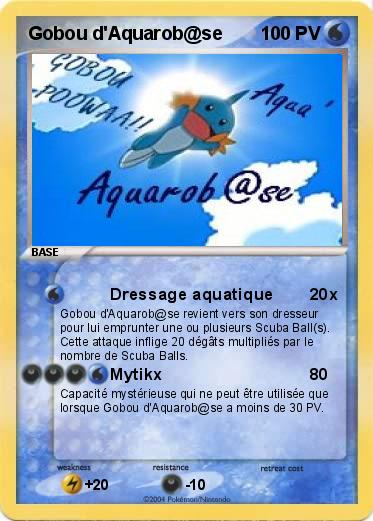 Pokemon Gobou d'Aquarob@se
