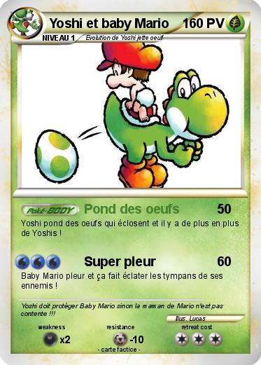 Pokemon Yoshi et baby Mario