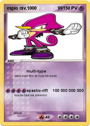 Pokemon espio niv.1000                 99