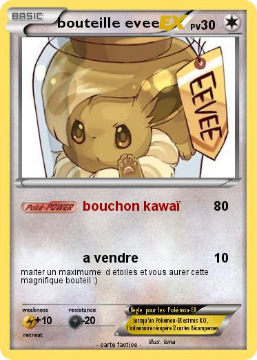 Pokemon bouteille evee