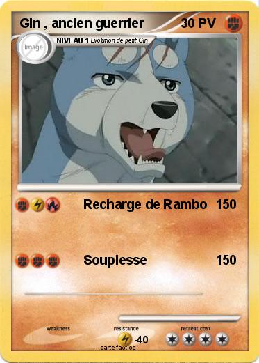 Pokemon Gin , ancien guerrier