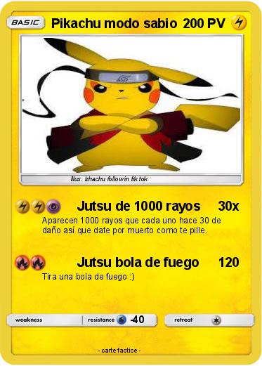 Pokemon Pikachu modo sabio