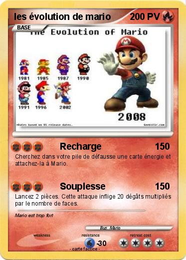 Pokemon les évolution de mario