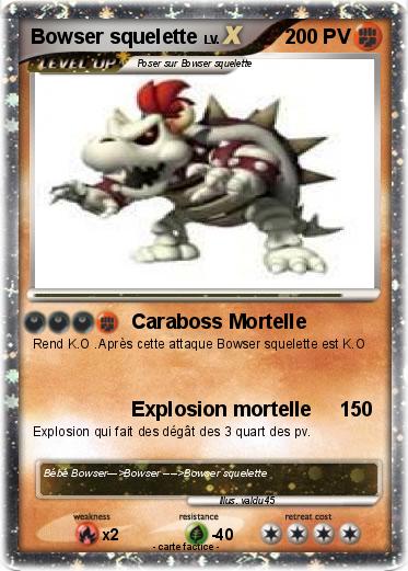 Pokemon Bowser squelette