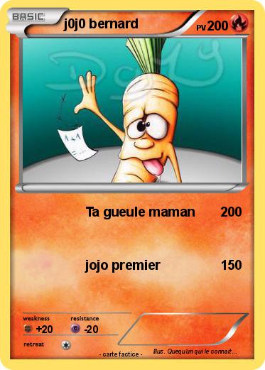 Pokemon j0j0 bernard