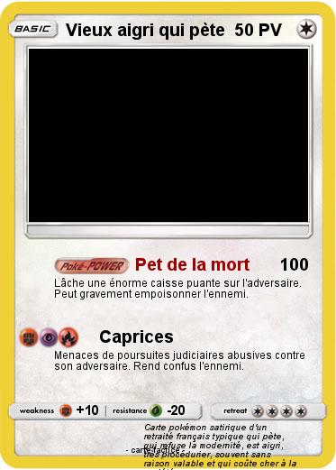 Pokemon Vieux aigri qui pète