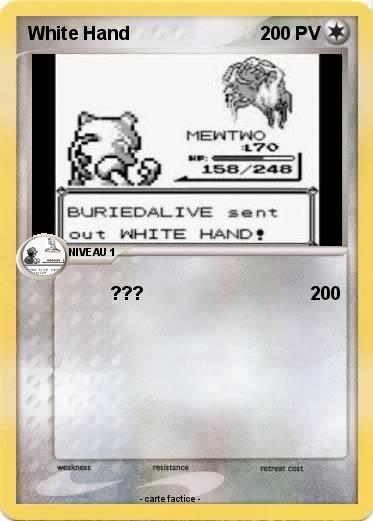 Pokemon White Hand