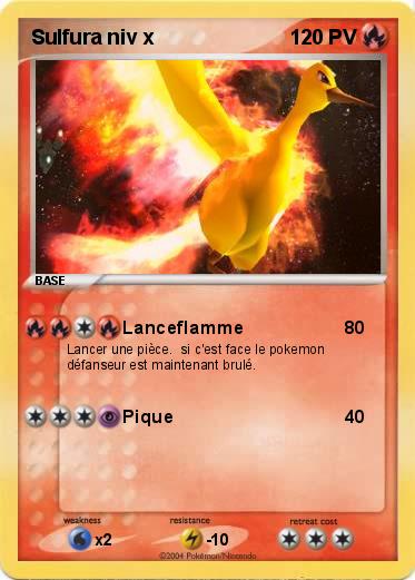Pokemon Sulfura niv x