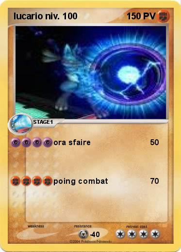 Pokemon lucario niv. 100
