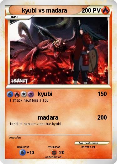 Pokemon kyubi vs madara