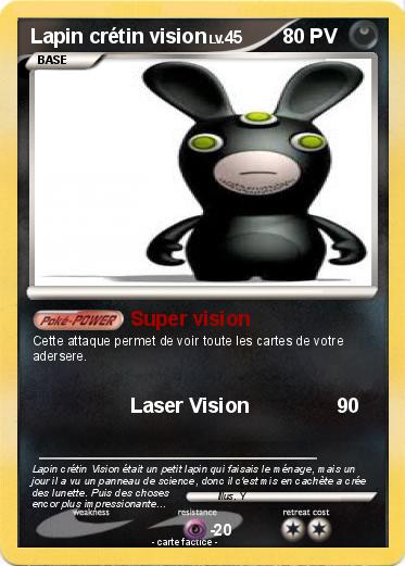 Pokemon Lapin crétin vision