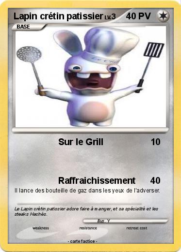 Pokemon Lapin crétin patissier