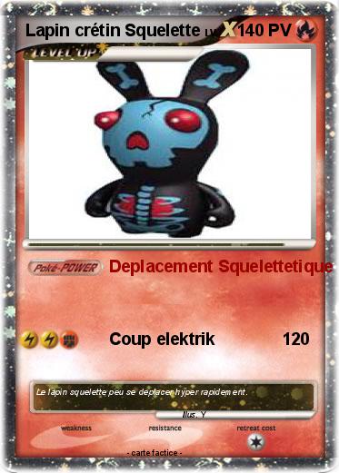 Pokemon Lapin crétin Squelette