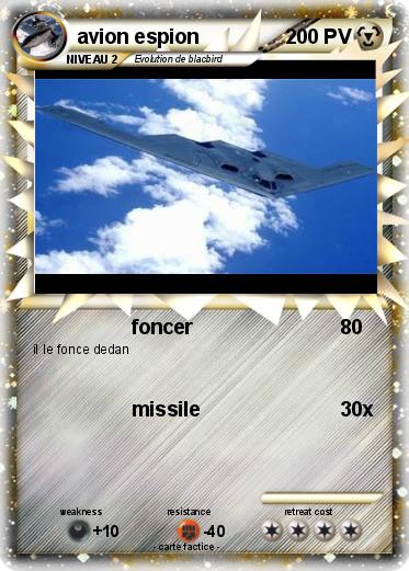 Pokemon avion espion