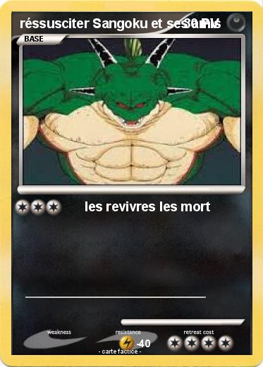 Pokemon réssusciter Sangoku et ses amis