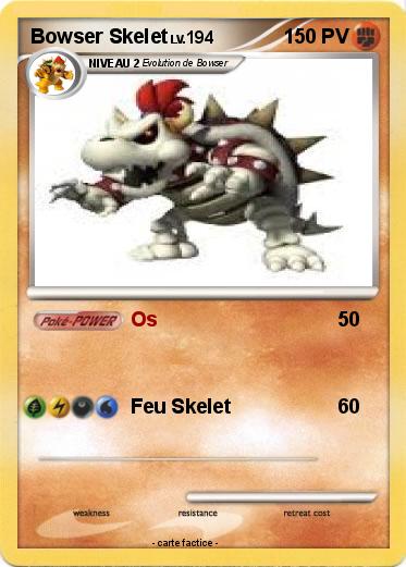 Pokemon Bowser Skelet